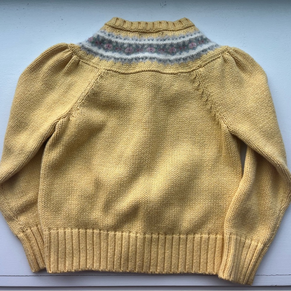 Ralph Lauren Yellow Kids Sweater - Picture 2 of 2